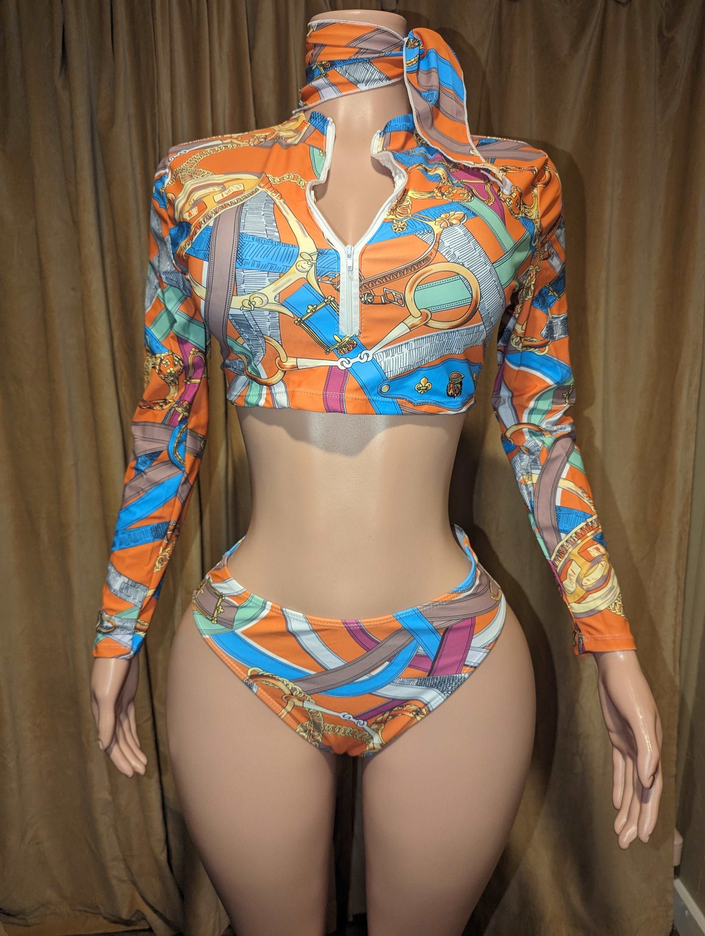 3 Piece Paisley Bikini