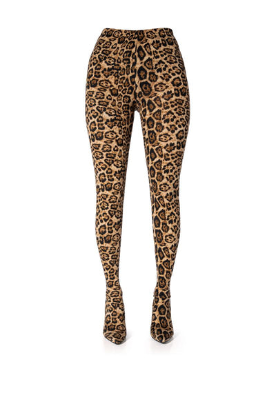 Leopard Boho Stilettos Pants Boots