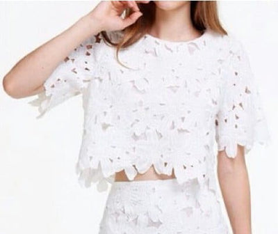 Sweetheart Lace Crop Top 1