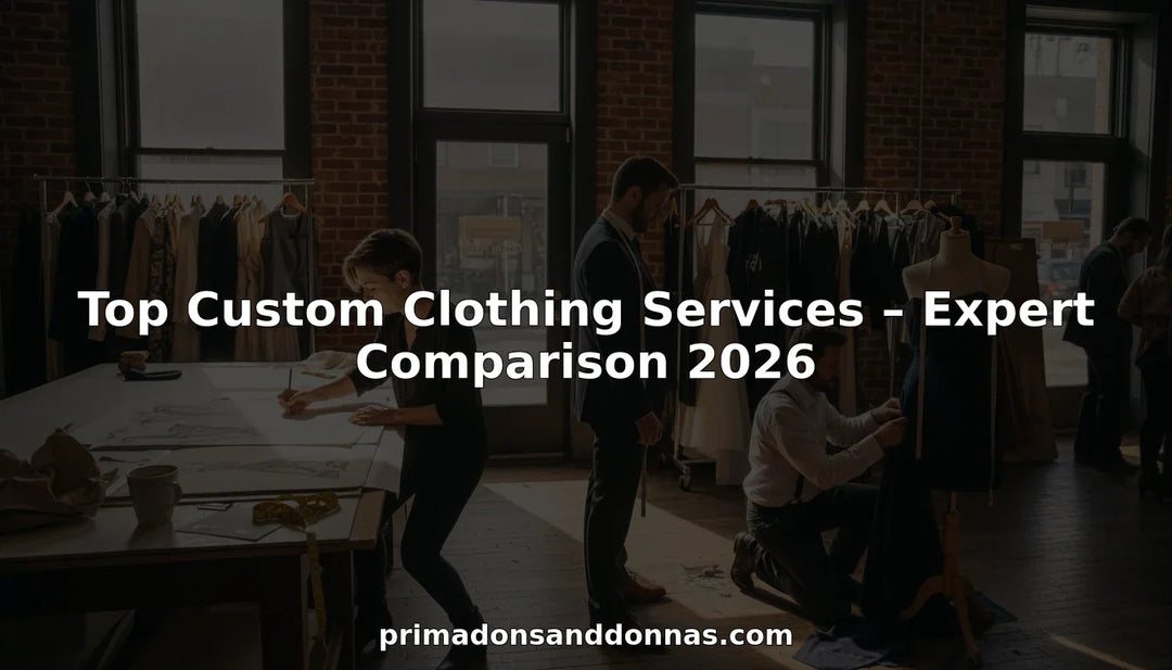 Custom clothing studio team fitting and designing