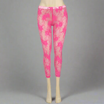 Lace Look Capri Tights- Prima Dons and Donnas