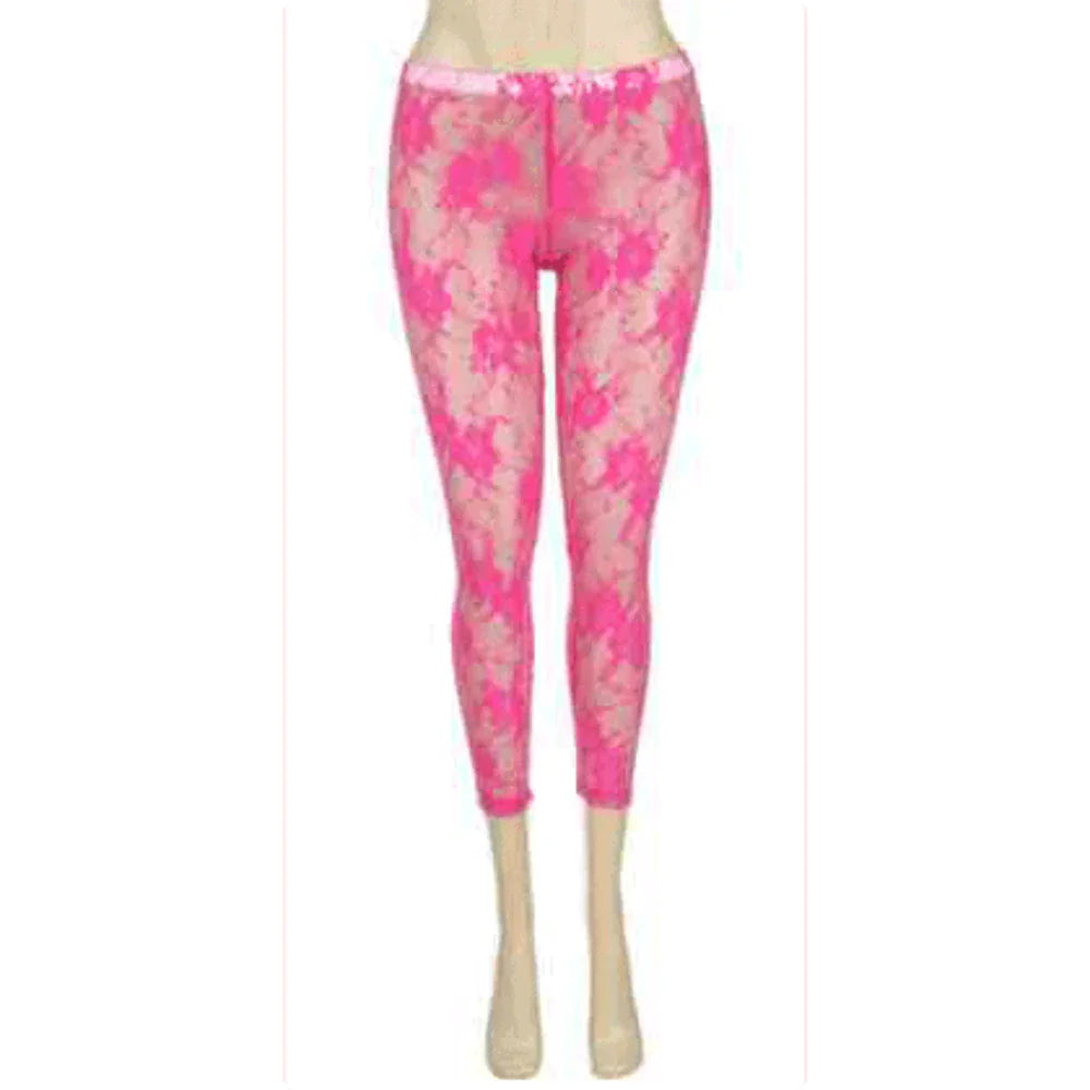 Lace Look Capri Tights- Prima Dons and Donnas