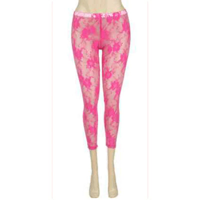 Lace Look Capri Tights- Prima Dons and Donnas