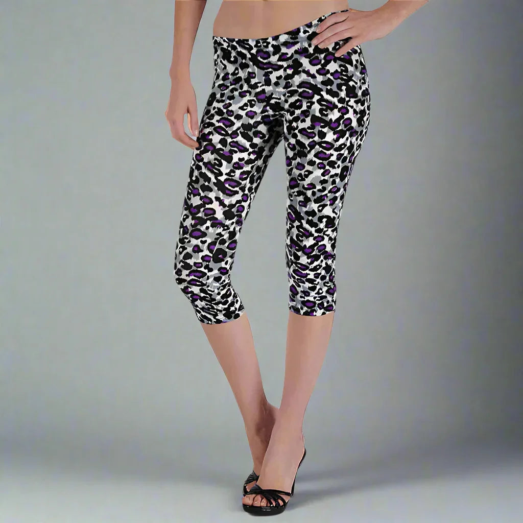 Leopard Print Capri- Prima Dons and Donnas