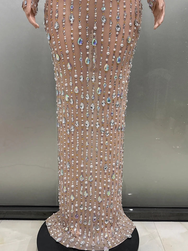 Rhinestone Maxi Dress 2