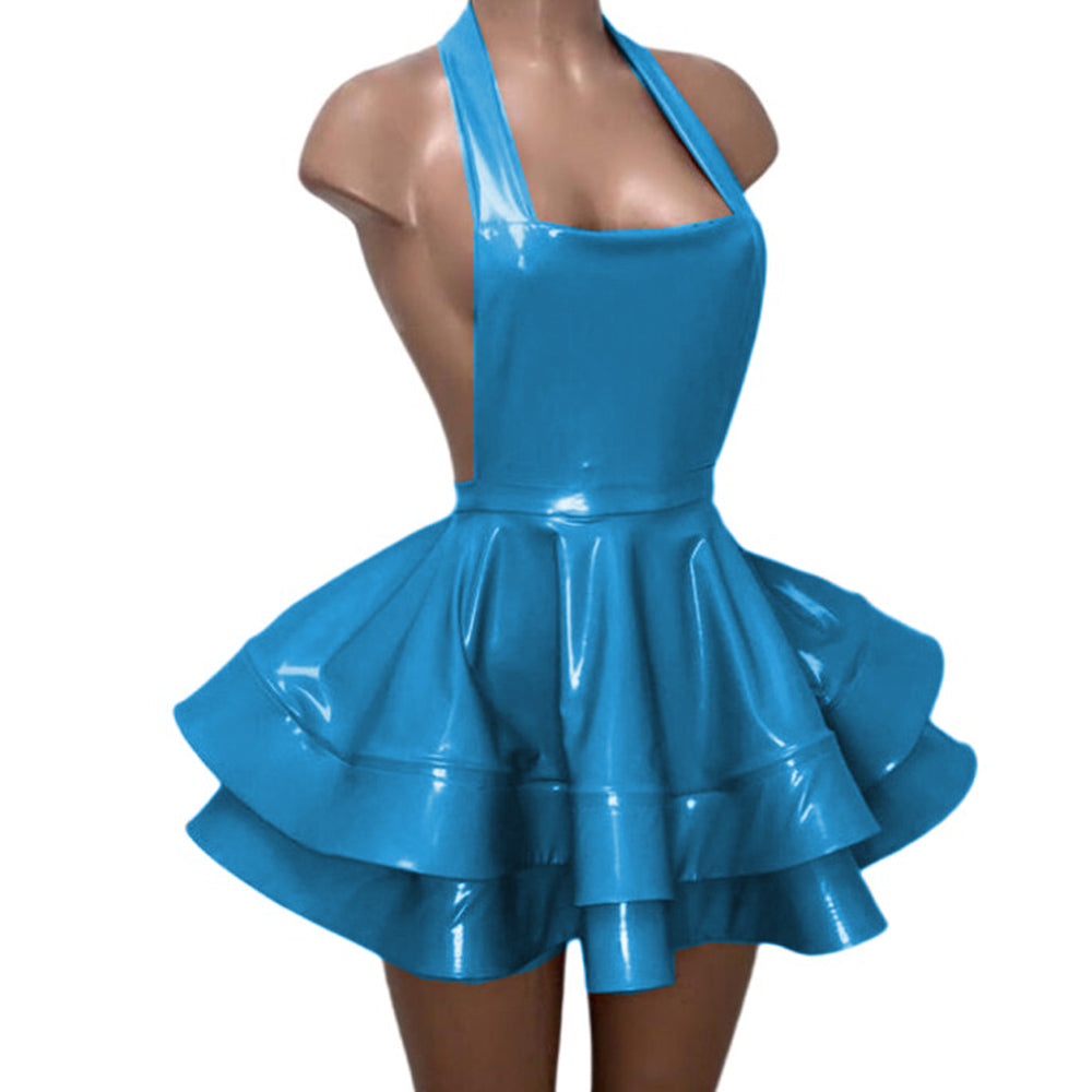 Latex Overalls Shiny Flair Dress