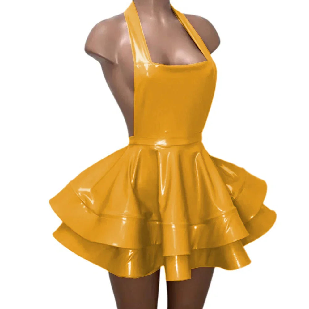 Latex Mini Dress