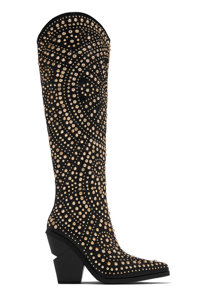 Cowboy Calf Rhinestuds Boots