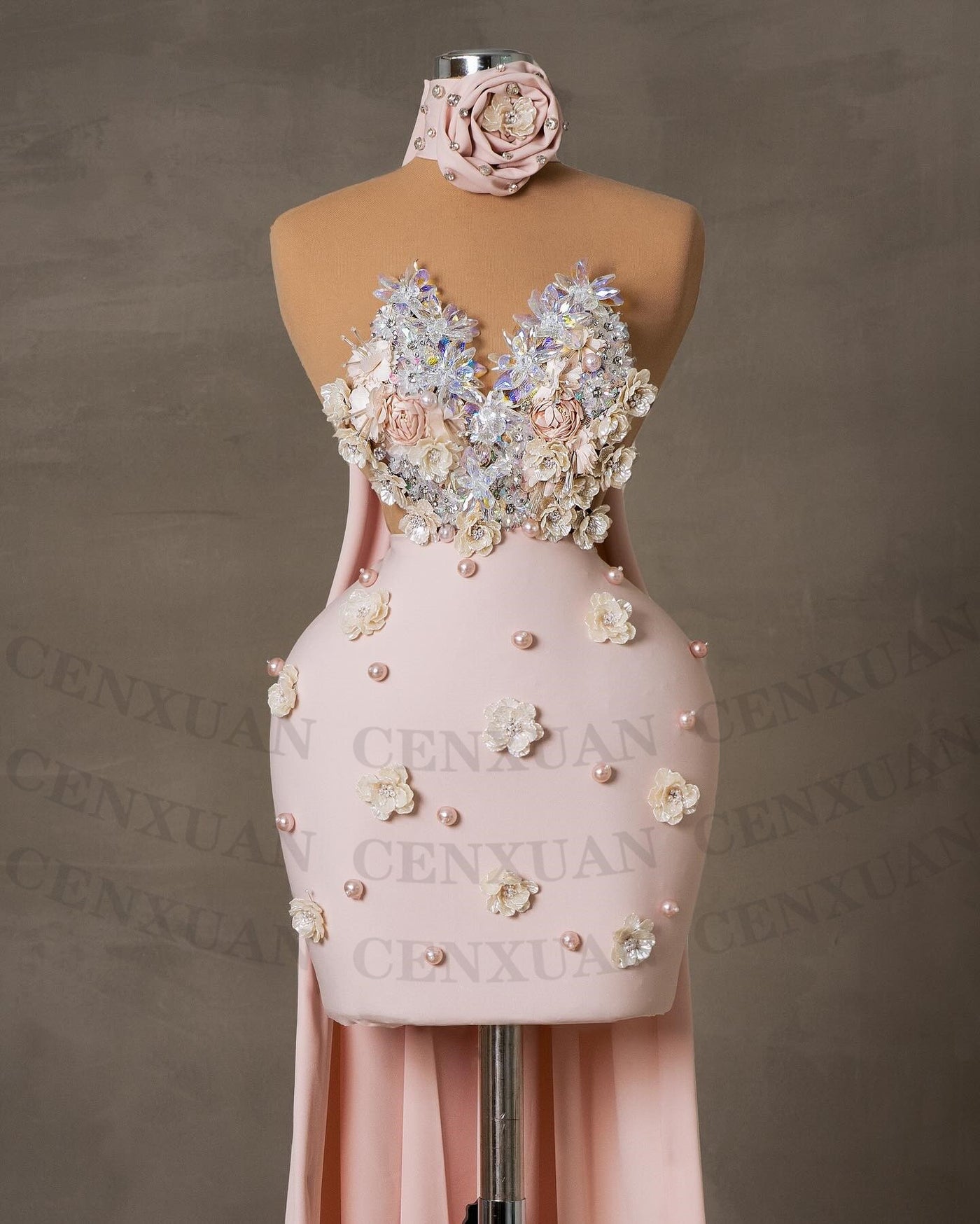 Floral Pearl Luxury Dress