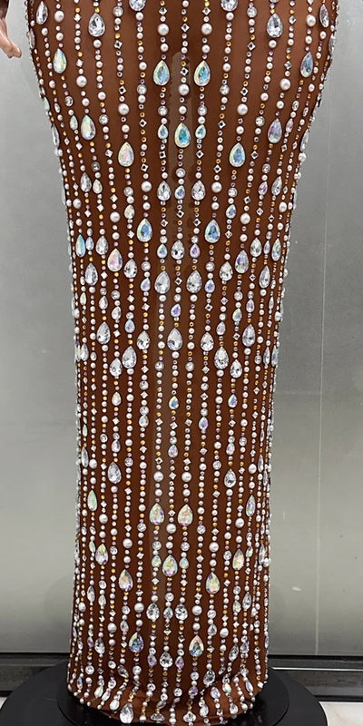 Rhinestone Maxi Dress 2