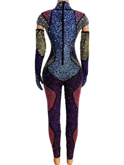 Rainbow Crystal Custom Dress or Jumpsuit