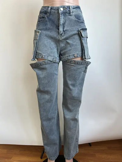 Cowboy Detachable Denim Jeans