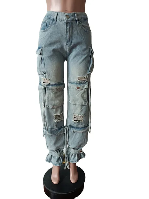 Cargo Denim Jeans