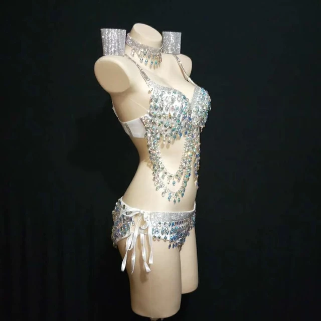 Custom Rhinestone Bra Set 2