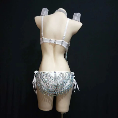 Custom Rhinestone Bra Set 2