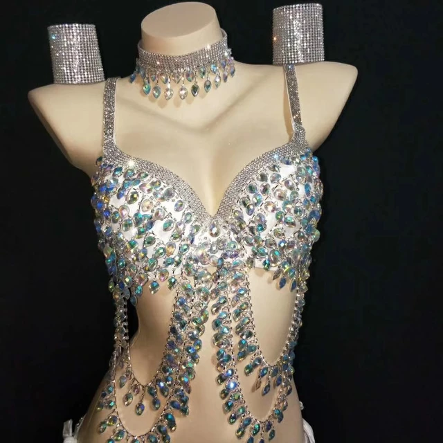 Custom Rhinestone Bra Set 2