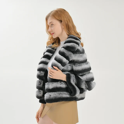 Chinchilla Crop Fluffy Faux Jacket