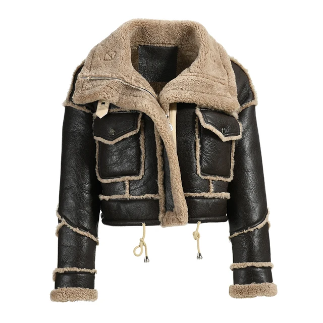 Shearling Crop Jacket