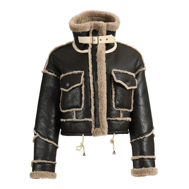 Shearling Crop Jacket