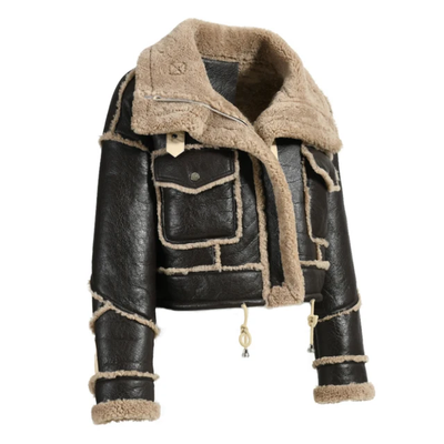 Shearling Crop Jacket