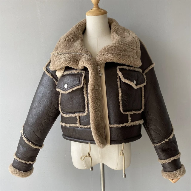 Shearling Crop Jacket