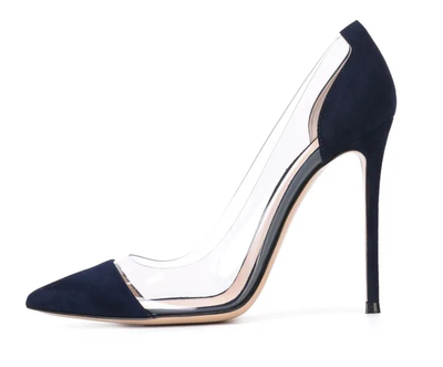 Two Tone Pumps Heel