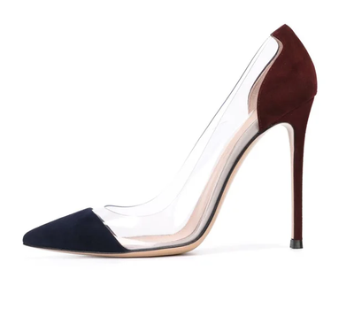 Two Tone Pumps Heel