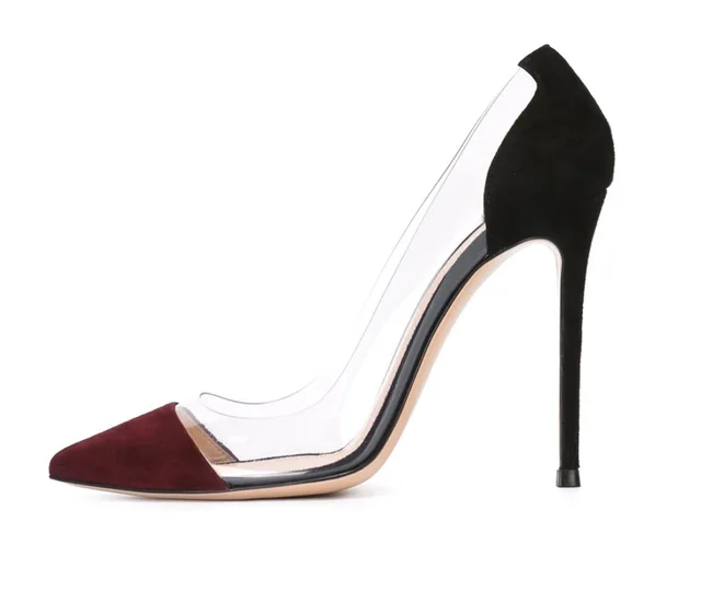 Two Tone Pumps Heel