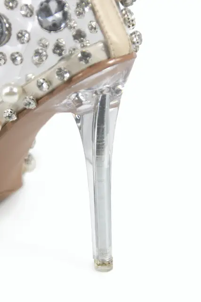 Wedding Pumps Rhinestone Pearl Heel 2