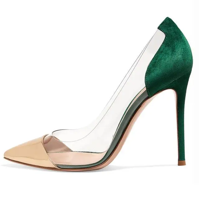 Two Tone Pumps Heel