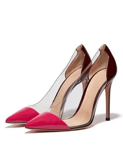 Two Tone Pumps Heel