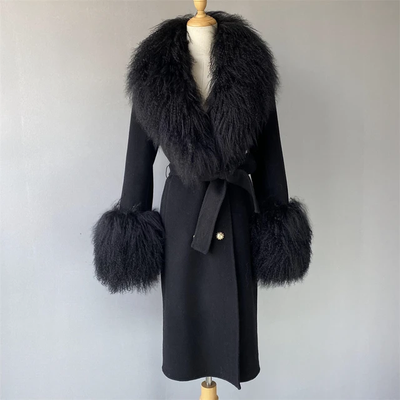 Trench Fur Collar Coat