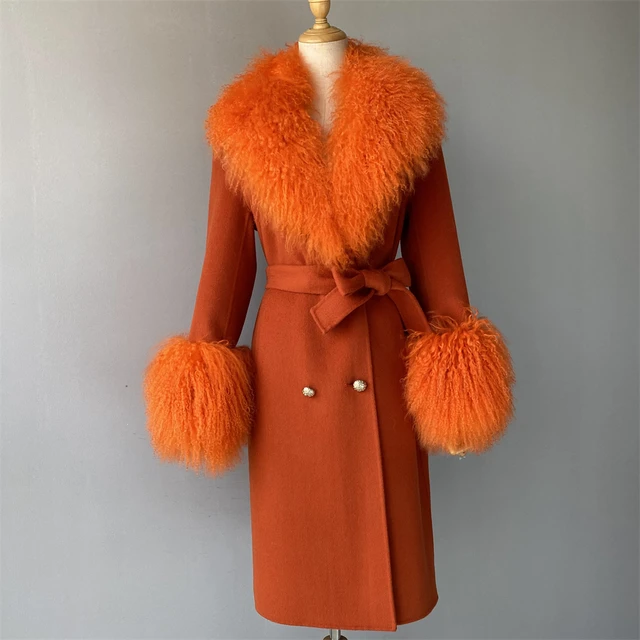 Trench Fur Collar Coat