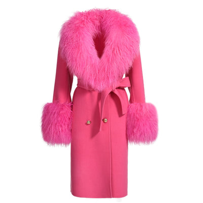 Trench Fur Collar Coat