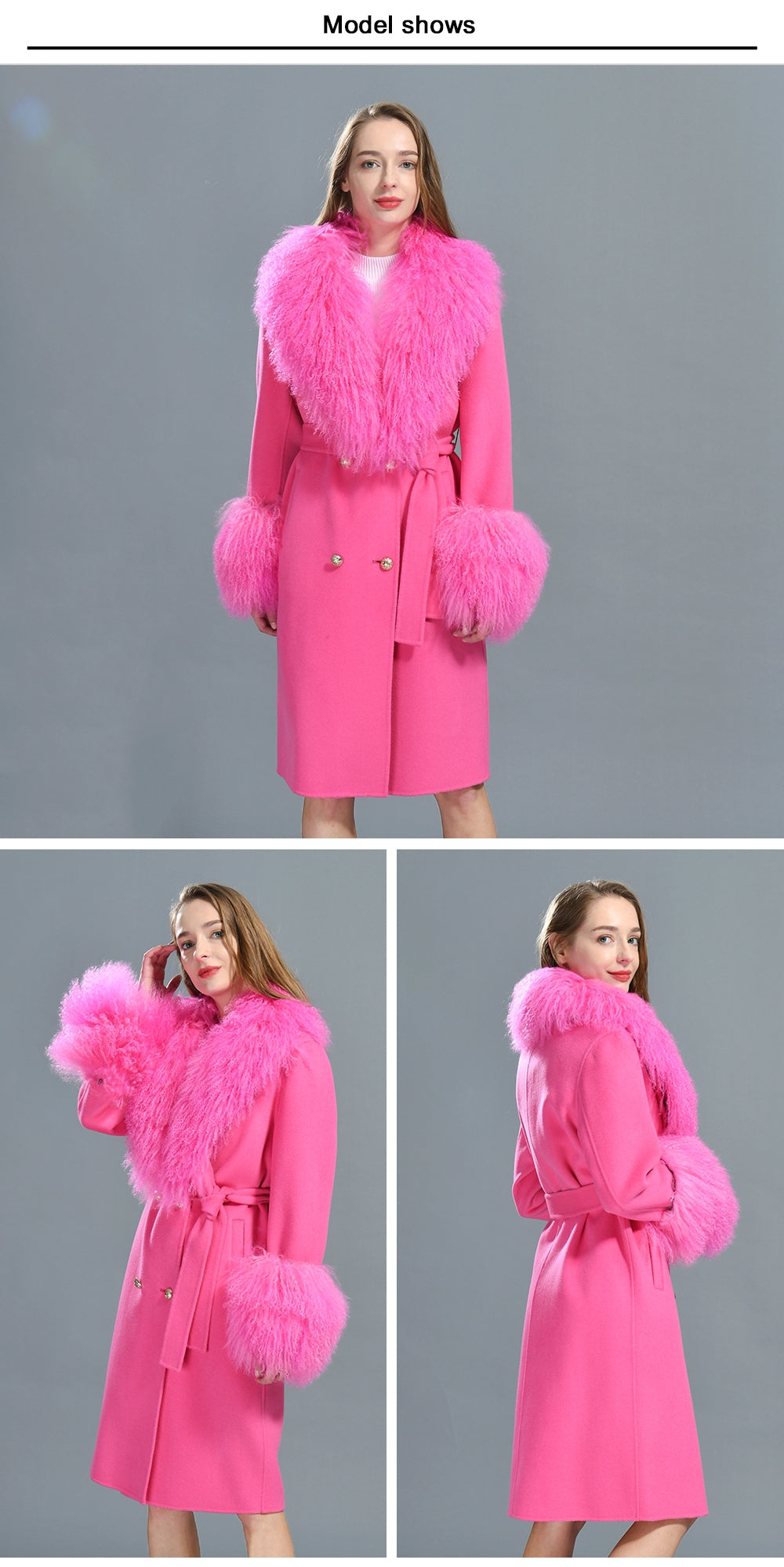 Trench Fur Collar Coat