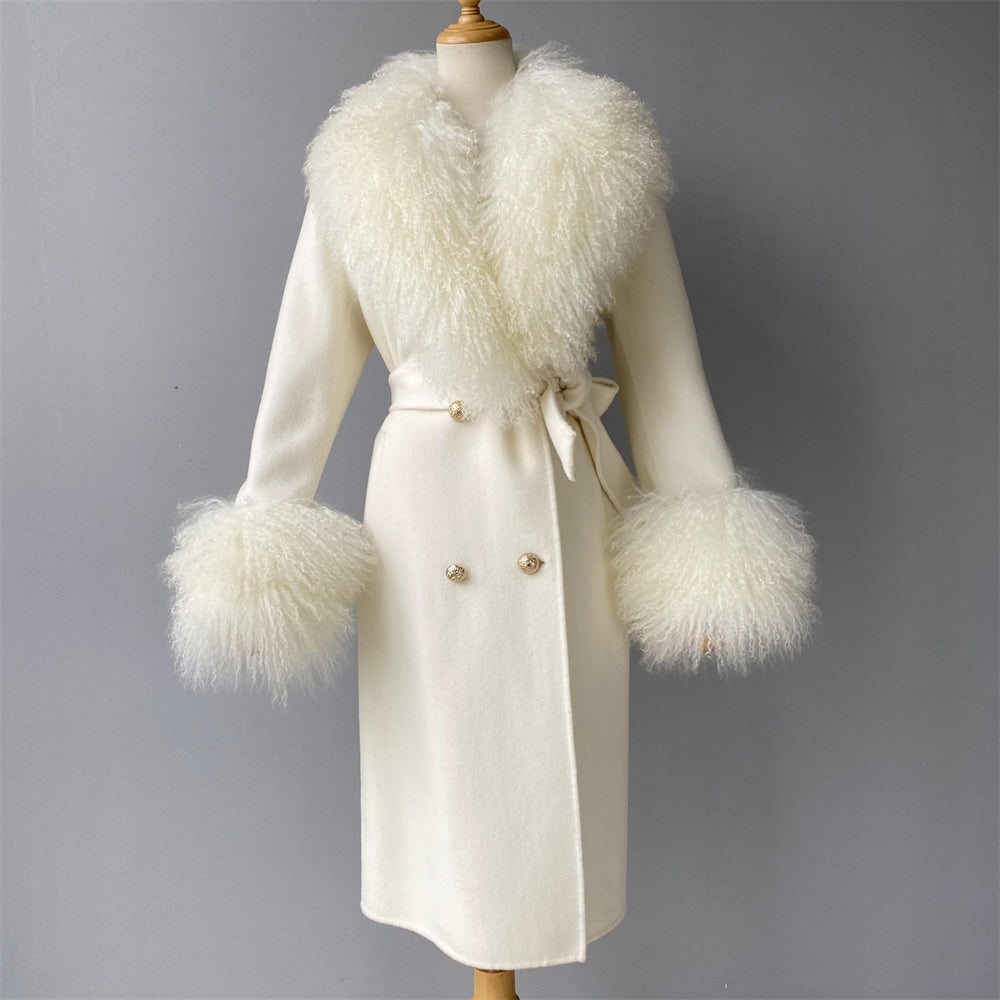 Trench Fur Collar Coat