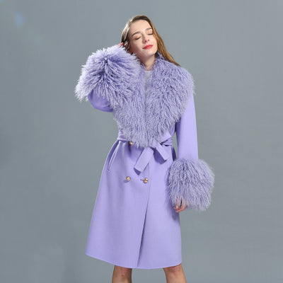 Trench Fur Collar Coat