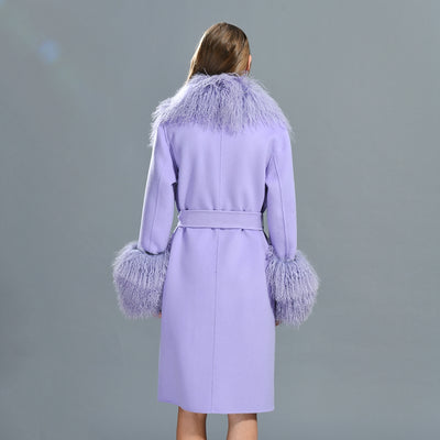 Trench Fur Collar Coat