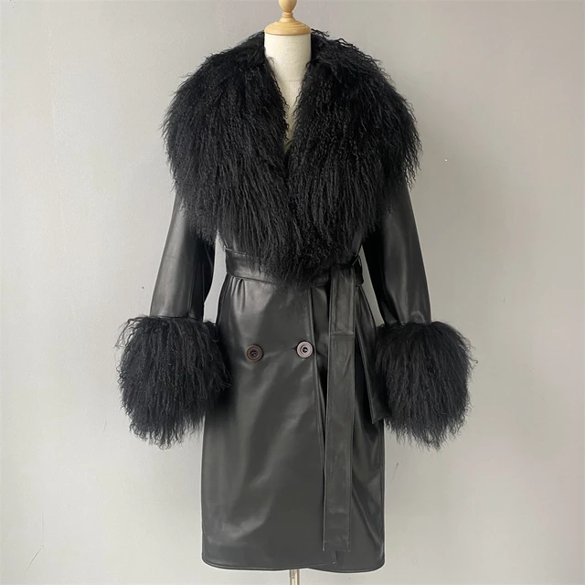 Trench Fur Collar Coat