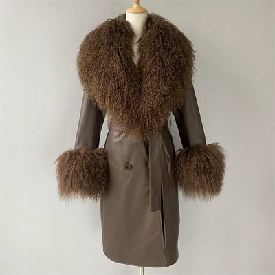 Trench Fur Collar Coat