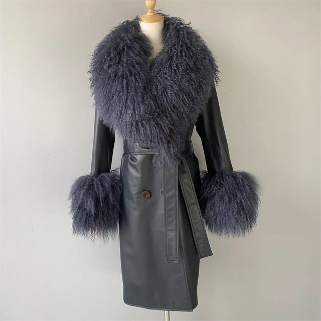 Trench Fur Collar Coat