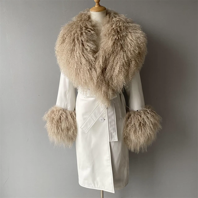 Trench Fur Collar Coat