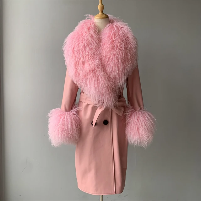 Trench Fur Collar Coat