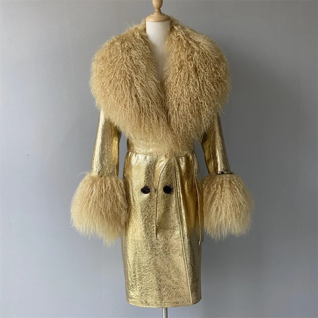 Trench Fur Collar Coat