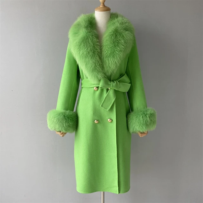 Trench Fur Collar Coat