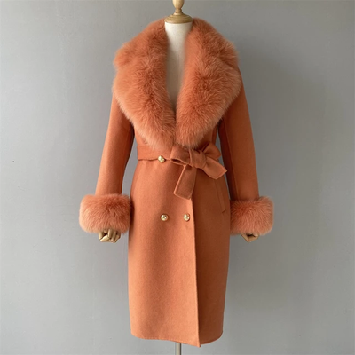 Trench Fur Collar Coat