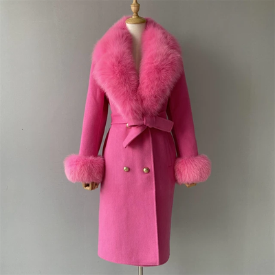 Trench Fur Collar Coat