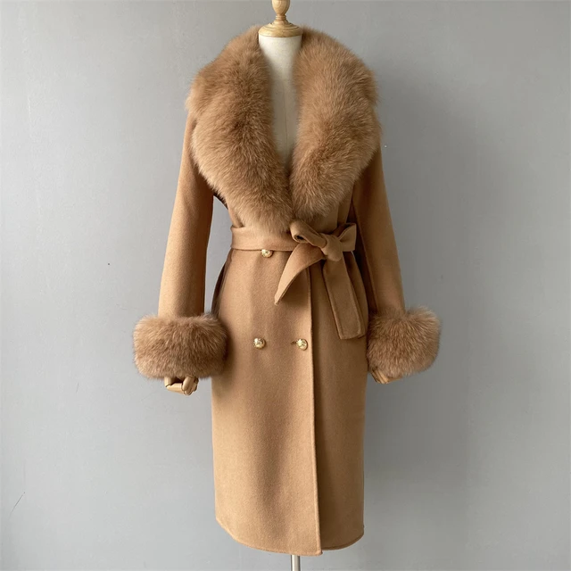 Trench Fur Collar Coat