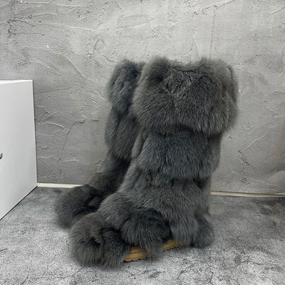 Ankle or Calf  Fur Winter Boots