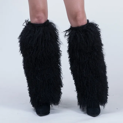 Mongolian Fur Leg Warmers